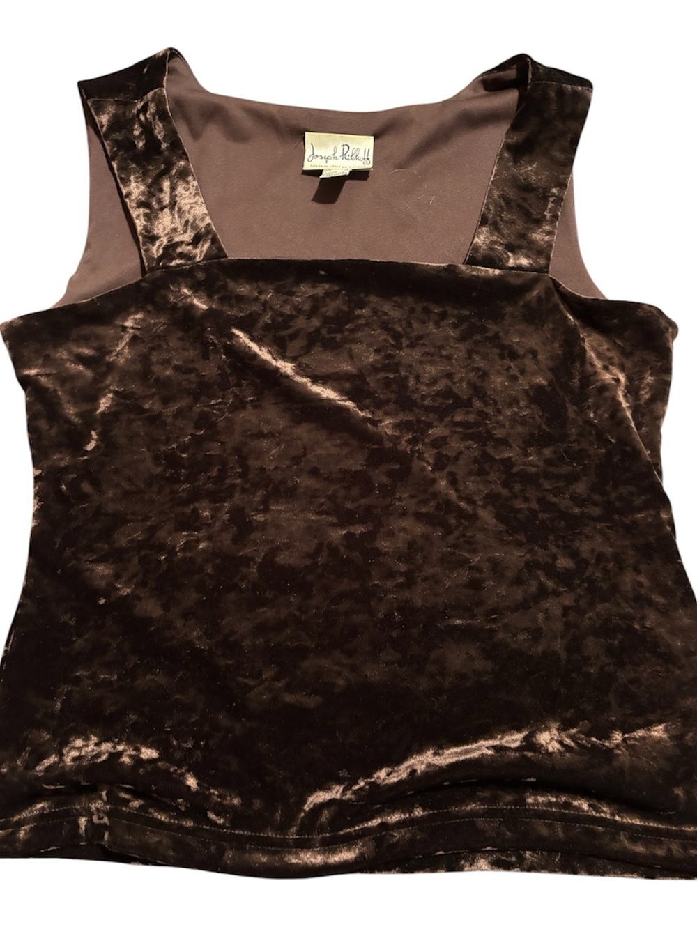 🧳Joseph Ribkoff Dark Brown Velvet Camisole